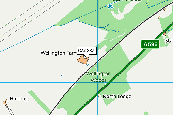 CA7 3SZ map - OS VectorMap District (Ordnance Survey)