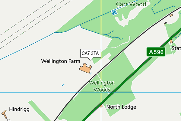 CA7 3TA map - OS VectorMap District (Ordnance Survey)