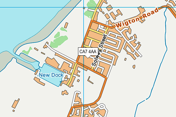 CA7 4AA map - OS VectorMap District (Ordnance Survey)