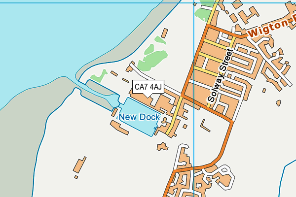 CA7 4AJ map - OS VectorMap District (Ordnance Survey)