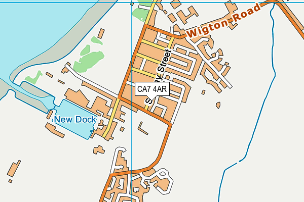 Eden Street Playing Fields map (CA7 4AR) - OS VectorMap District (Ordnance Survey)