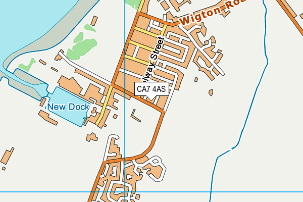 CA7 4AS map - OS VectorMap District (Ordnance Survey)