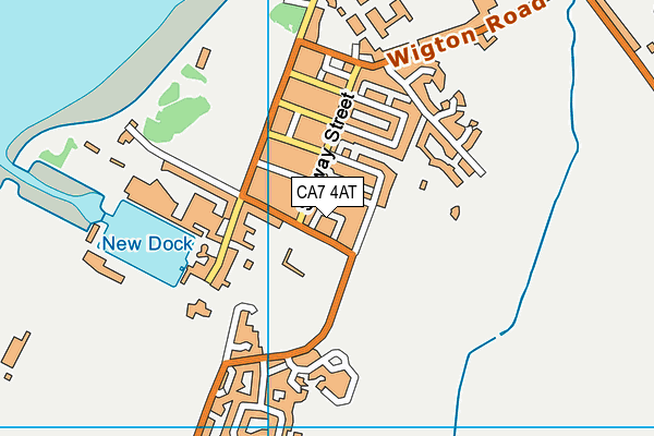 CA7 4AT map - OS VectorMap District (Ordnance Survey)