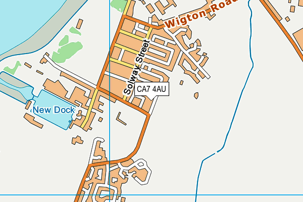 CA7 4AU map - OS VectorMap District (Ordnance Survey)