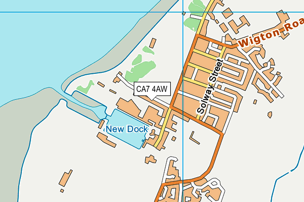 CA7 4AW map - OS VectorMap District (Ordnance Survey)