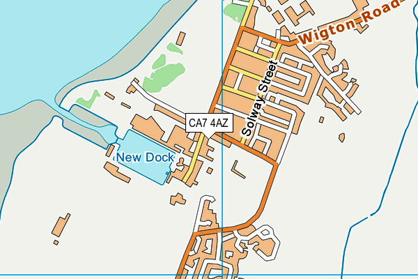 CA7 4AZ map - OS VectorMap District (Ordnance Survey)