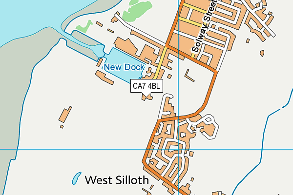 Silloth On Solway Golf Club map (CA7 4BL) - OS VectorMap District (Ordnance Survey)