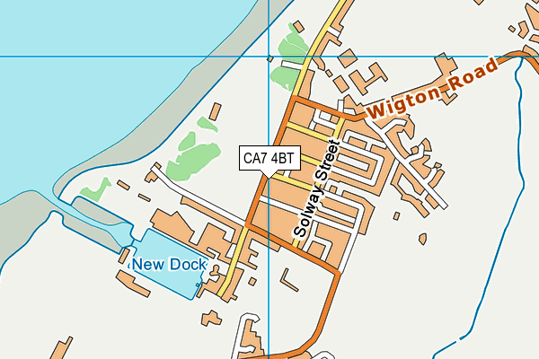 CA7 4BT map - OS VectorMap District (Ordnance Survey)