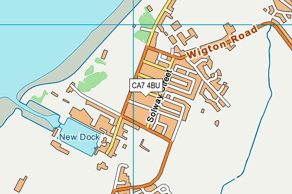 CA7 4BU map - OS VectorMap District (Ordnance Survey)