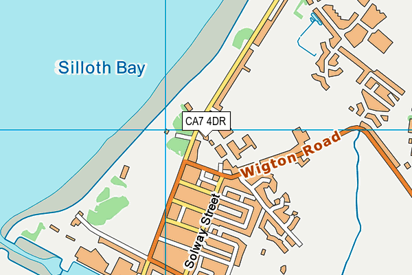 Silloth Primary School map (CA7 4DR) - OS VectorMap District (Ordnance Survey)