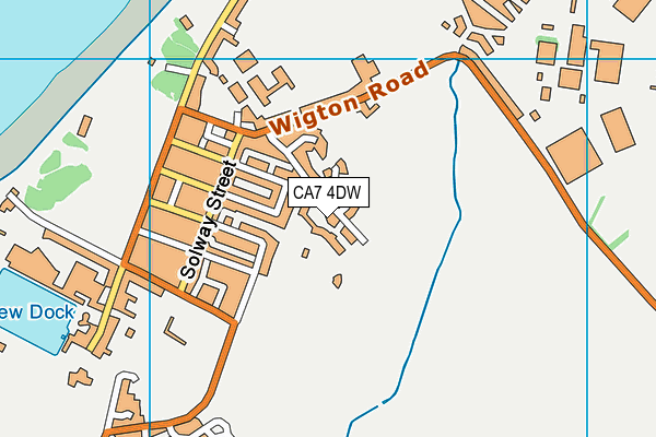 CA7 4DW map - OS VectorMap District (Ordnance Survey)