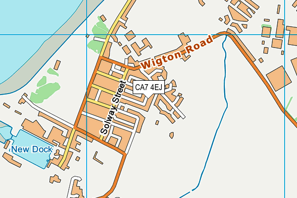 CA7 4EJ map - OS VectorMap District (Ordnance Survey)