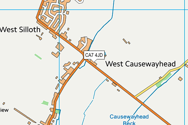 CA7 4JD map - OS VectorMap District (Ordnance Survey)