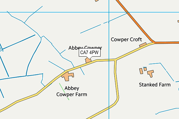 CA7 4PW map - OS VectorMap District (Ordnance Survey)