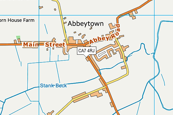 CA7 4RJ map - OS VectorMap District (Ordnance Survey)