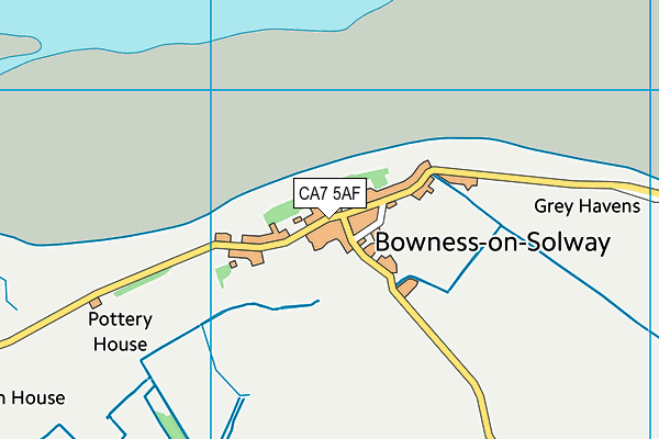 Bowness-on-solway Primary School map (CA7 5AF) - OS VectorMap District (Ordnance Survey)