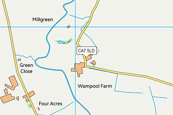 CA7 5LD map - OS VectorMap District (Ordnance Survey)