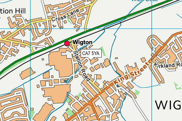 CA7 5YA map - OS VectorMap District (Ordnance Survey)