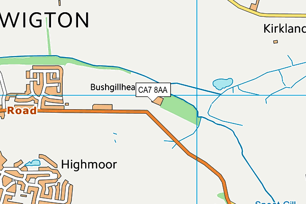 CA7 8AA map - OS VectorMap District (Ordnance Survey)