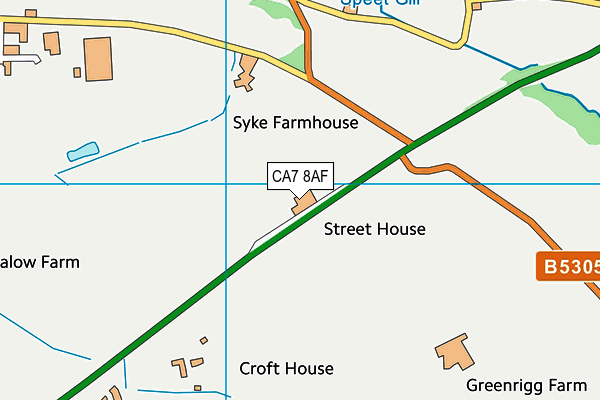 CA7 8AF map - OS VectorMap District (Ordnance Survey)