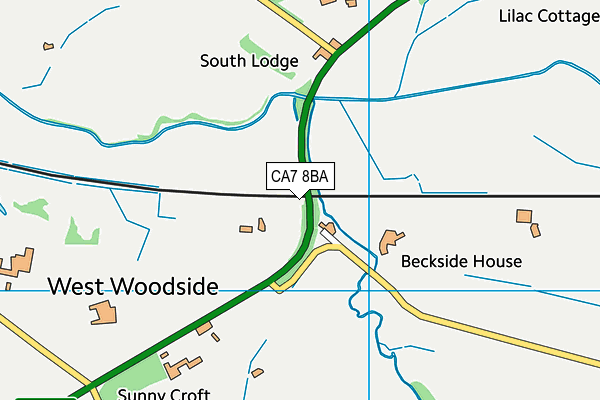 CA7 8BA map - OS VectorMap District (Ordnance Survey)