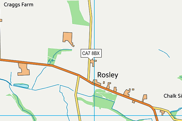 CA7 8BX map - OS VectorMap District (Ordnance Survey)