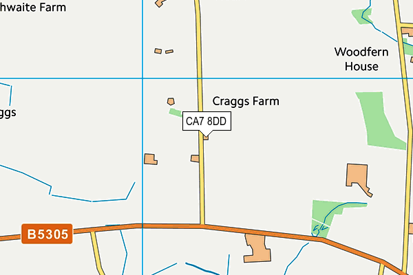 CA7 8DD map - OS VectorMap District (Ordnance Survey)