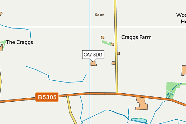 CA7 8DG map - OS VectorMap District (Ordnance Survey)