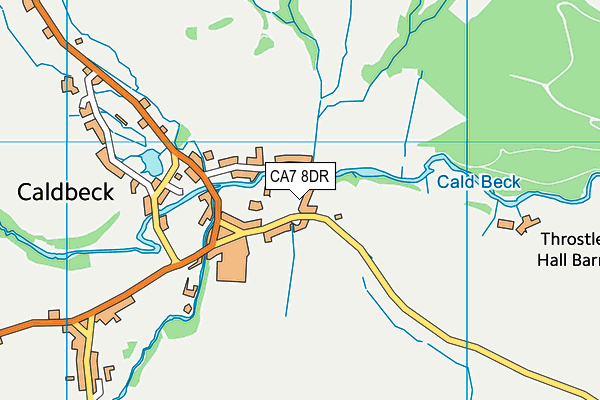 Caldbeck Cricket Club map (CA7 8DR) - OS VectorMap District (Ordnance Survey)