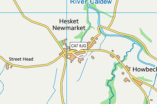 CA7 8JG map - OS VectorMap District (Ordnance Survey)