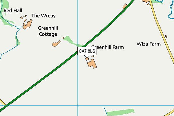 CA7 8LS map - OS VectorMap District (Ordnance Survey)