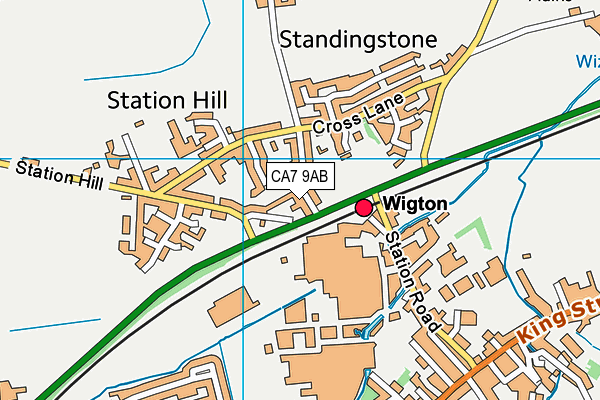 CA7 9AB map - OS VectorMap District (Ordnance Survey)