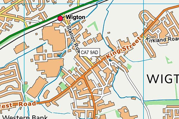 CA7 9AD map - OS VectorMap District (Ordnance Survey)