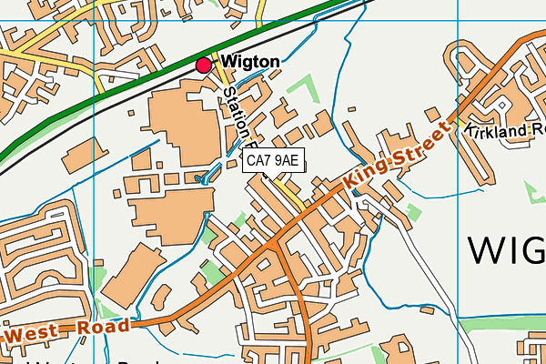 CA7 9AE map - OS VectorMap District (Ordnance Survey)