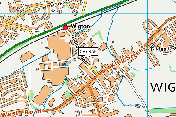 CA7 9AF map - OS VectorMap District (Ordnance Survey)