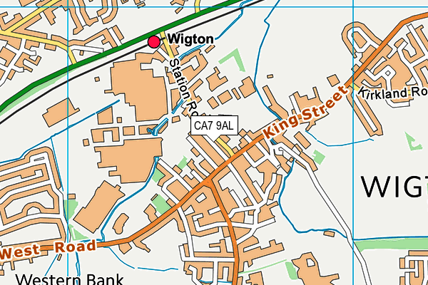 CA7 9AL map - OS VectorMap District (Ordnance Survey)