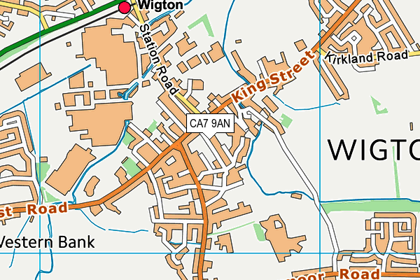 Water Street Health & Fitness Club (Closed) map (CA7 9AN) - OS VectorMap District (Ordnance Survey)