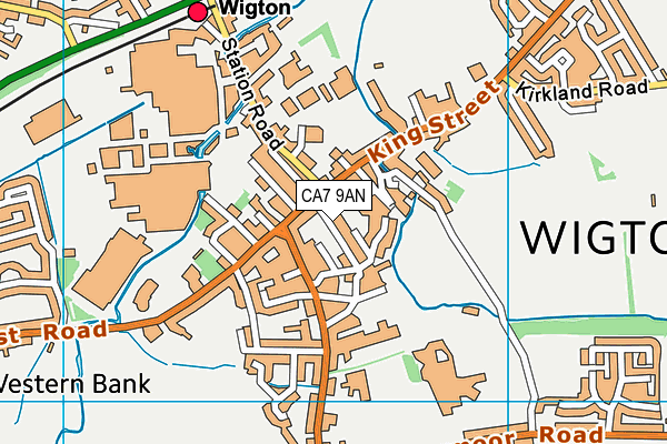 CA7 9AN map - OS VectorMap District (Ordnance Survey)