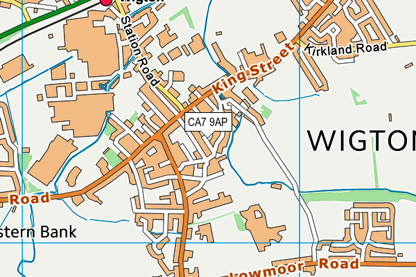 CA7 9AP map - OS VectorMap District (Ordnance Survey)