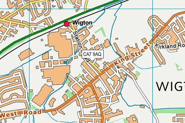 CA7 9AQ map - OS VectorMap District (Ordnance Survey)