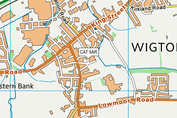 CA7 9AR map - OS VectorMap District (Ordnance Survey)