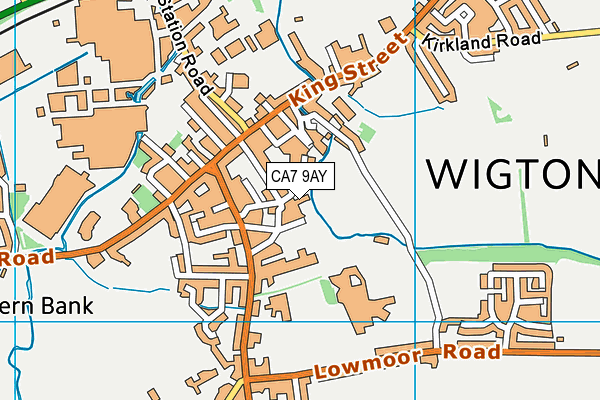 CA7 9AY map - OS VectorMap District (Ordnance Survey)