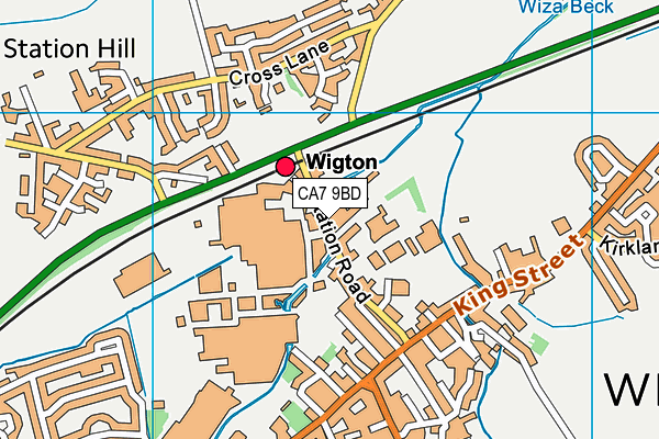 CA7 9BD map - OS VectorMap District (Ordnance Survey)