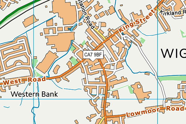 CA7 9BF map - OS VectorMap District (Ordnance Survey)
