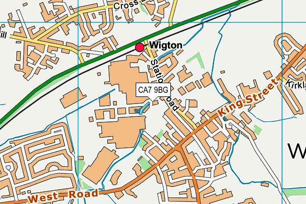 CA7 9BG map - OS VectorMap District (Ordnance Survey)