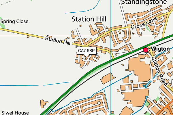 CA7 9BP map - OS VectorMap District (Ordnance Survey)