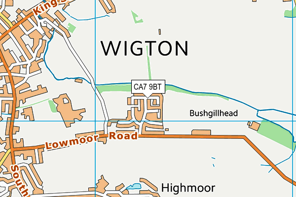 CA7 9BT map - OS VectorMap District (Ordnance Survey)