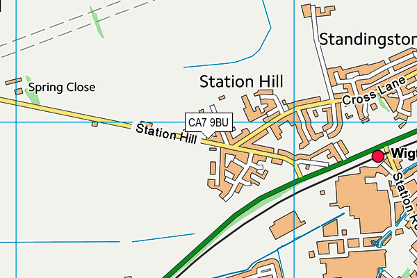 CA7 9BU map - OS VectorMap District (Ordnance Survey)