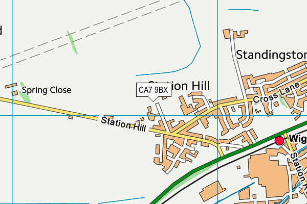 CA7 9BX map - OS VectorMap District (Ordnance Survey)