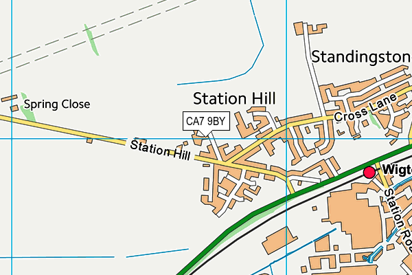 CA7 9BY map - OS VectorMap District (Ordnance Survey)